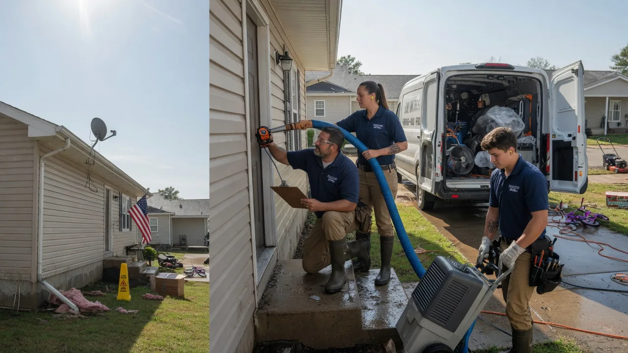 Ceiling Water Damage Restoration in Luck, WI near me